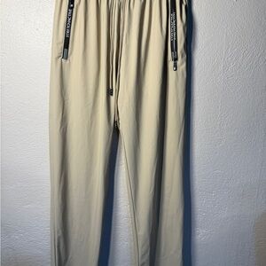 NWOT Beige StretchActive athletic pants with drawstring waist S